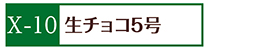 X-10生チョコ５号